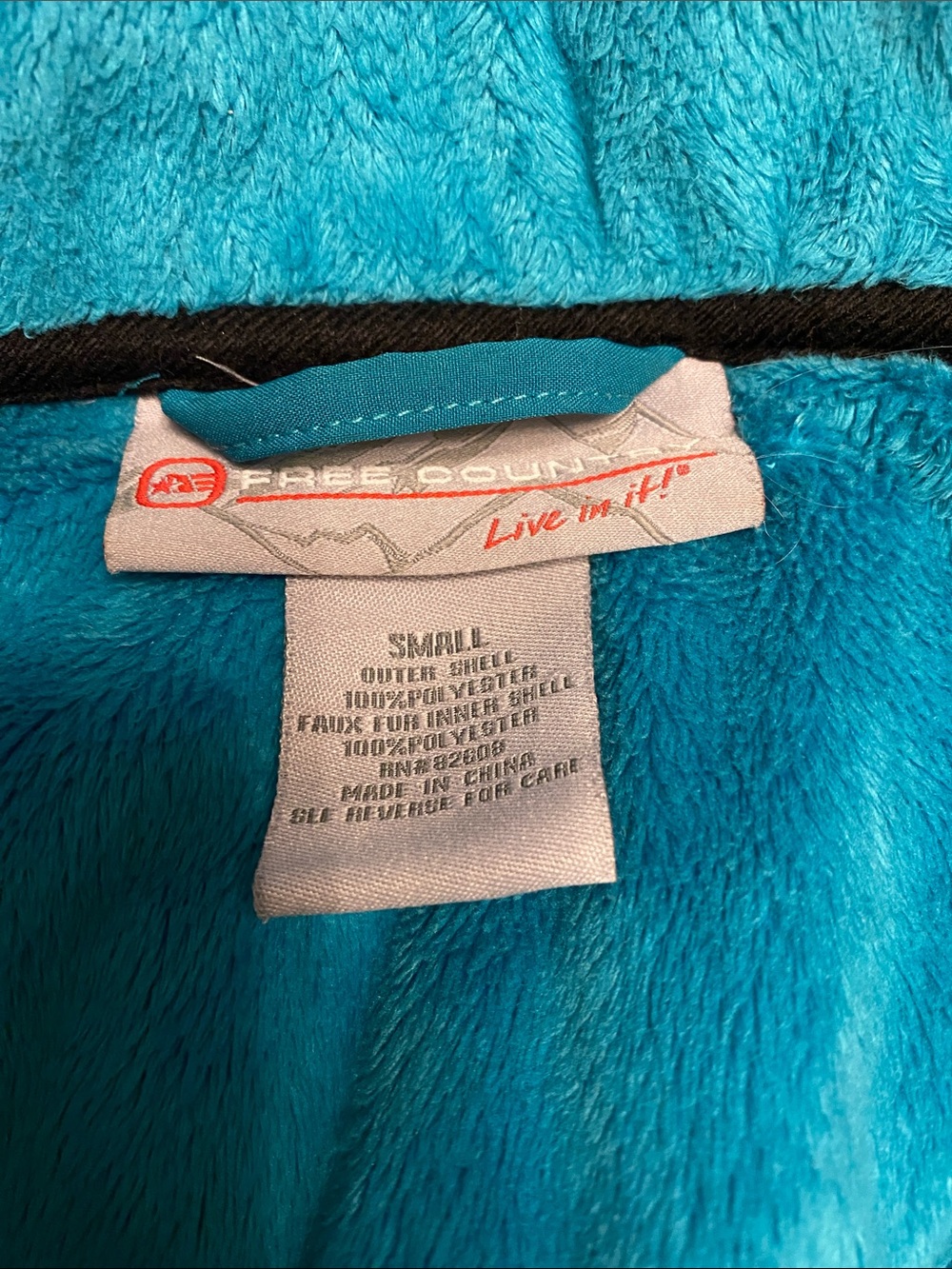 Free Country Navy Plaid Jacket with Teal Accents - Picture 5 of 7